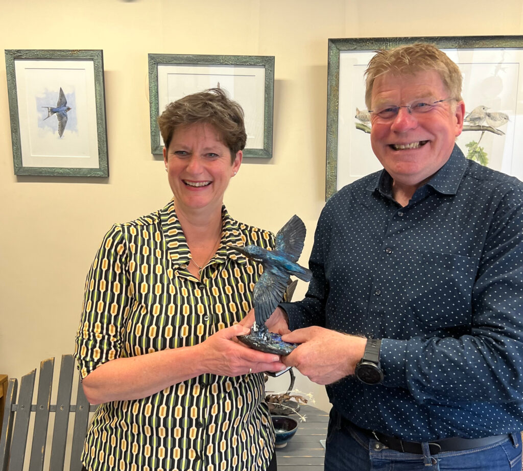 a perfect birthday gift a bird sculpture from Sculptress JOEL
